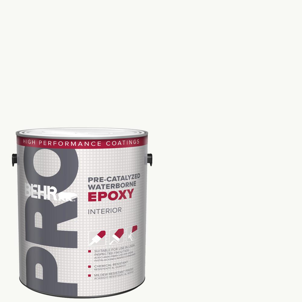 BEHR PRO 1 Gal White Pre Catalyzed Epoxy Eggshell Interior Paint