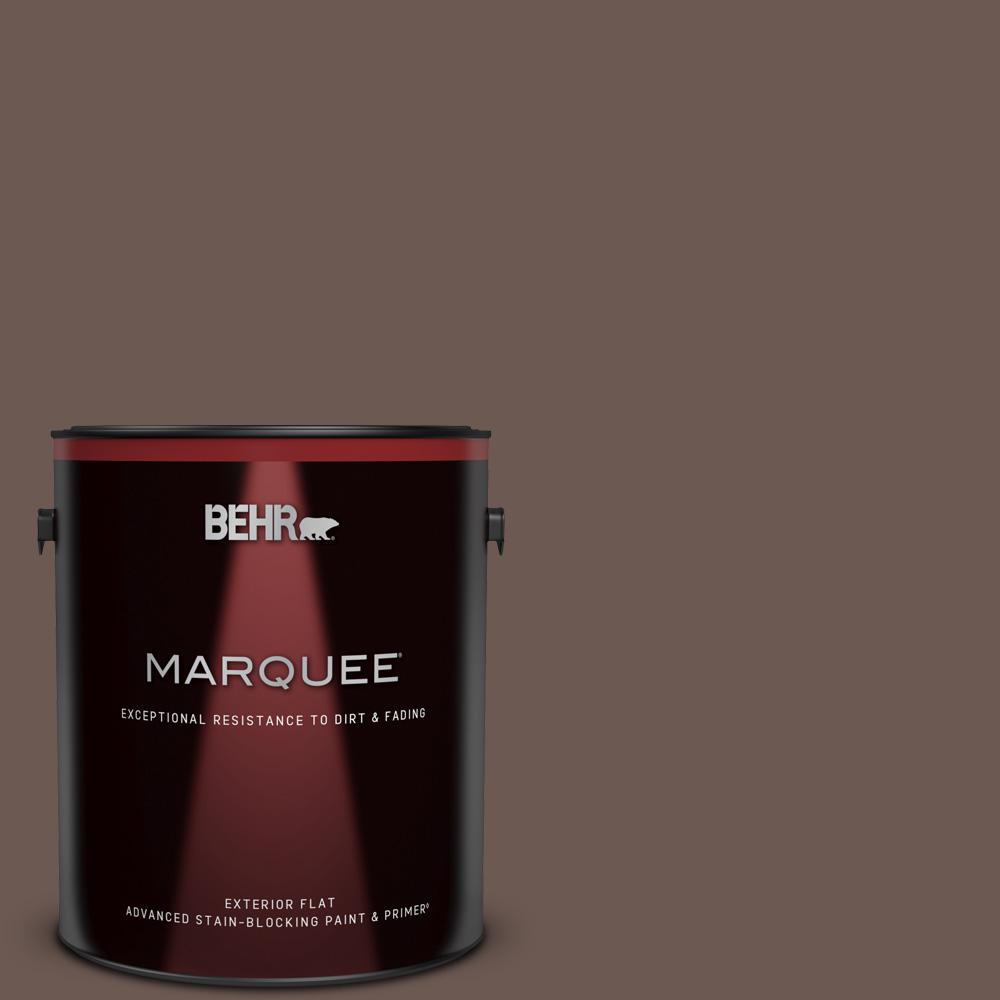 BEHR MARQUEE 1 Gal N180 7 Oiled Teak Flat Exterior Paint And Primer