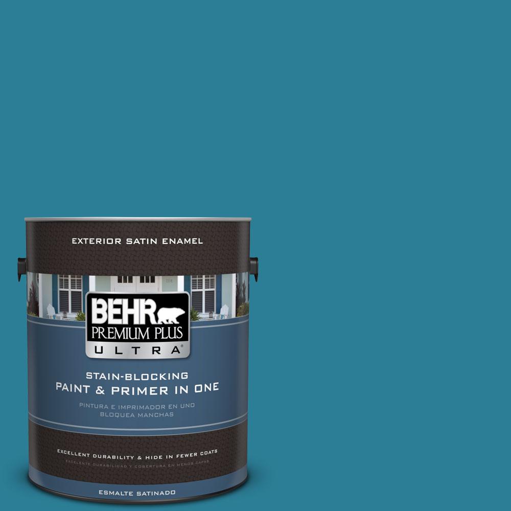 BEHR Premium Plus Ultra 1 Gal M480 6 Valley Of Glaciers Satin Enamel