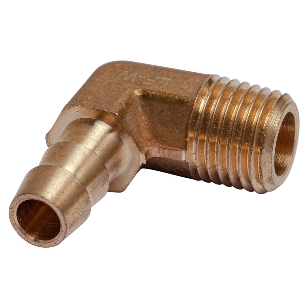 Ltwfitting In I D X In Mip Brass Hose Barb Degree Elbow