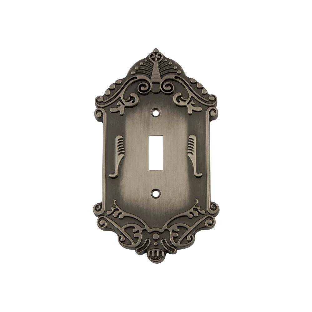 Nostalgic Warehouse Victorian Switch Plate With Single Toggle In