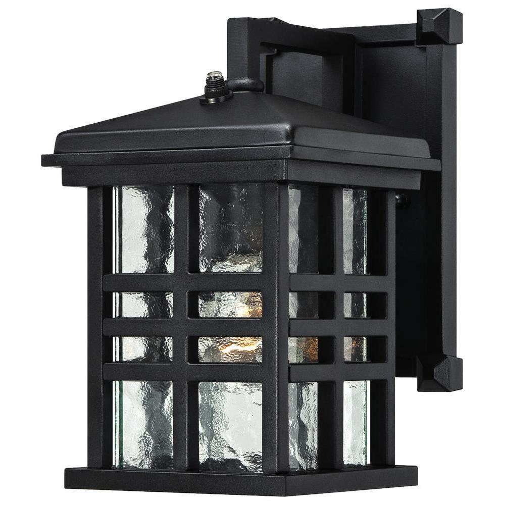 Westinghouse Caliste Textured Black Outdoor Dusk To Dawn Wall Lantern