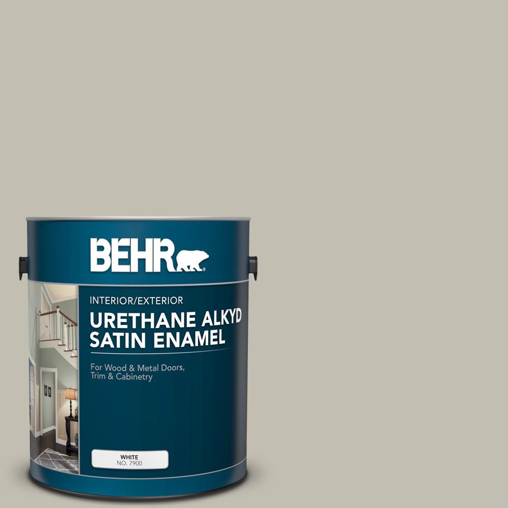 BEHR 1 Gal N350 3 Biking Trail Urethane Alkyd Satin Enamel Interior