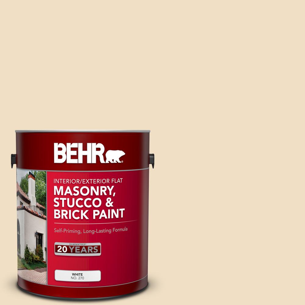 Behr Premium Gal Ms Chablis Cream Flat Interior Exterior Masonry