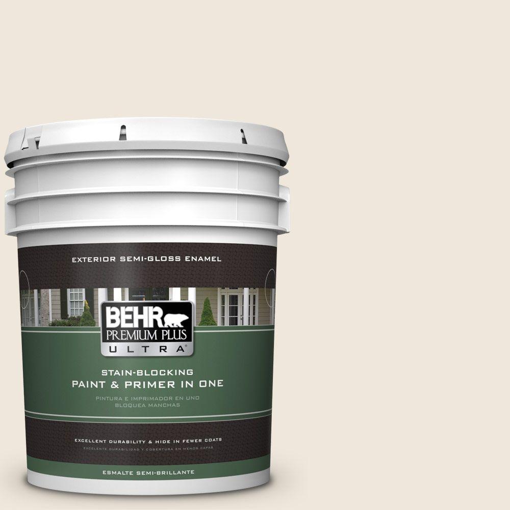 BEHR Premium Plus Ultra 5 Gal OR W12 Mourning Dove Semi Gloss Enamel