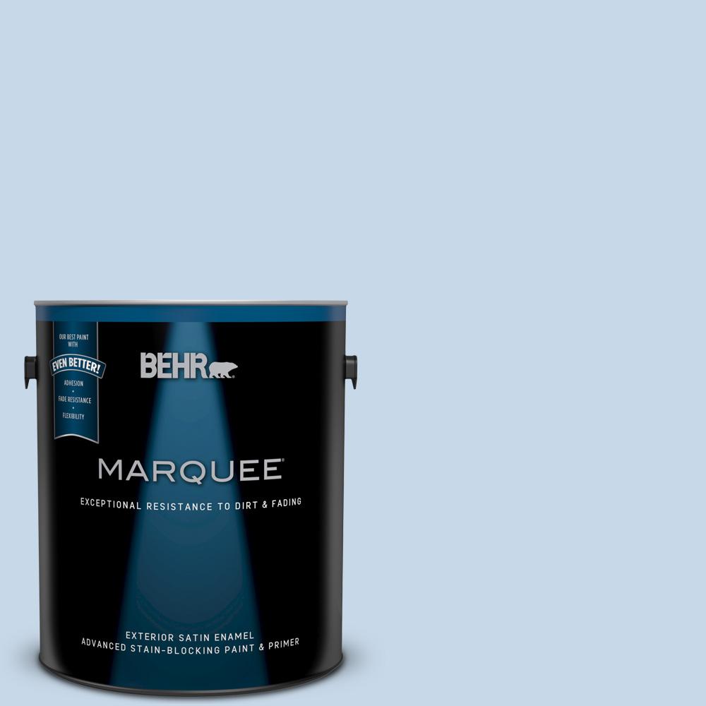 Behr Marquee Gal Mq Celestial Light Satin Enamel Exterior Paint