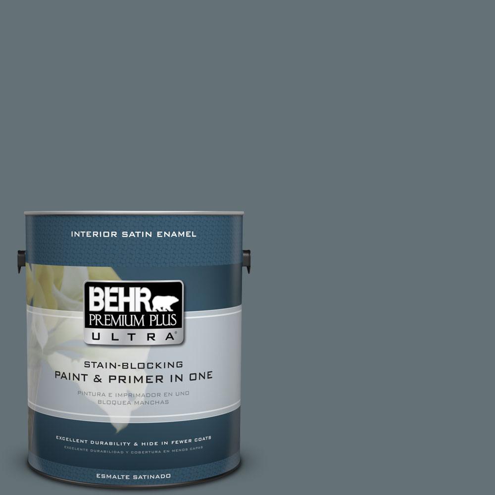 BEHR Premium Plus Ultra 1 Gal 740F 5 Myth Satin Enamel Interior Paint