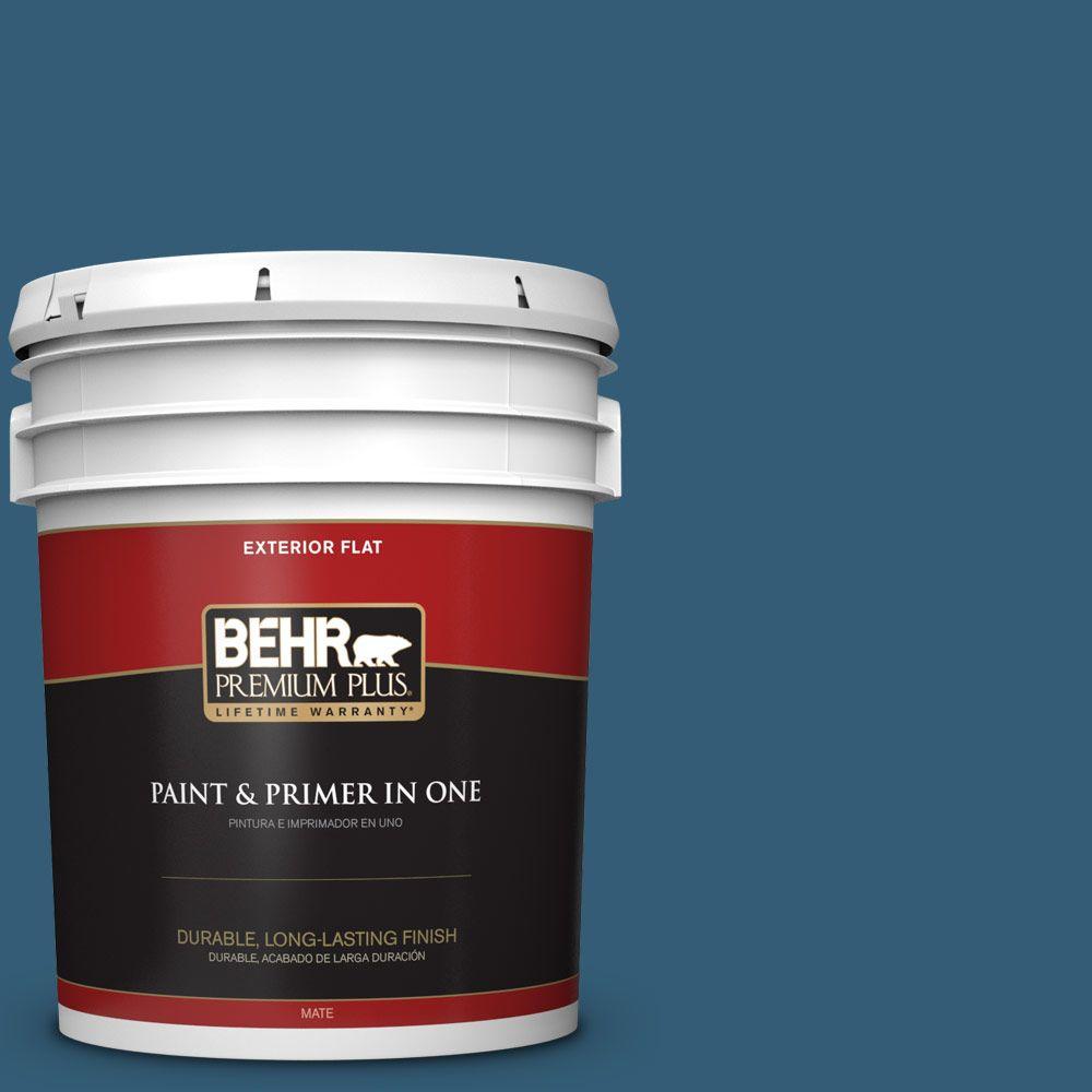 Behr Premium Plus Gal M Shasta Lake Flat Exterior Paint