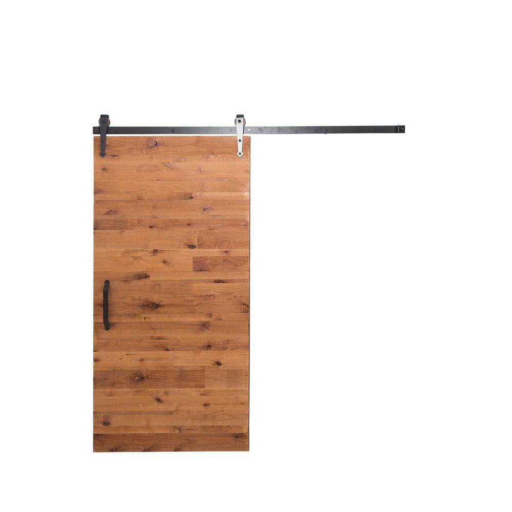 Rustica Hardware 36 In X 84 In Reclaimed Clear Wood Barn Door With