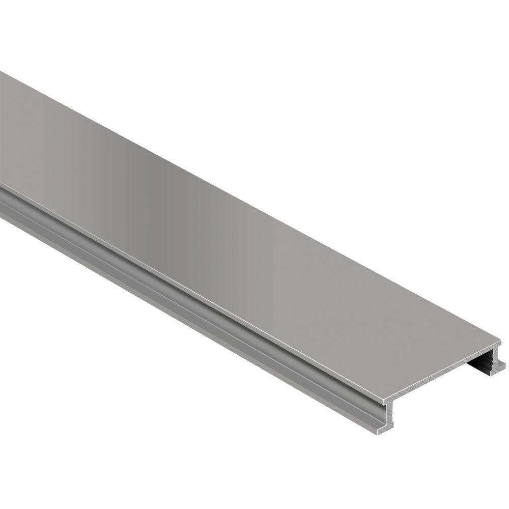 Schluter Designline Satin Nickel Anodized Aluminum 1 4 In X 8 Ft 2 1