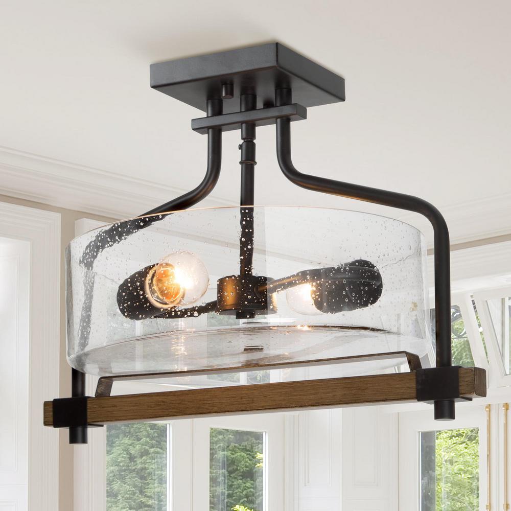 Lnc Light Modern Farmhouse Oil Rubbed Bronze Semi Flush Mount Ceiling