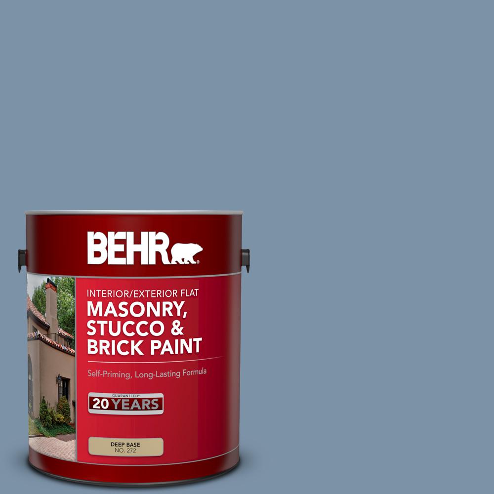 BEHR Premium 1 Gal MS 76 Misty Falls Flat Interior Exterior Masonry