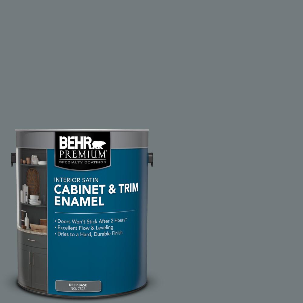 Behr Premium Gal Ppu Ocean Swell Satin Enamel Interior Cabinet