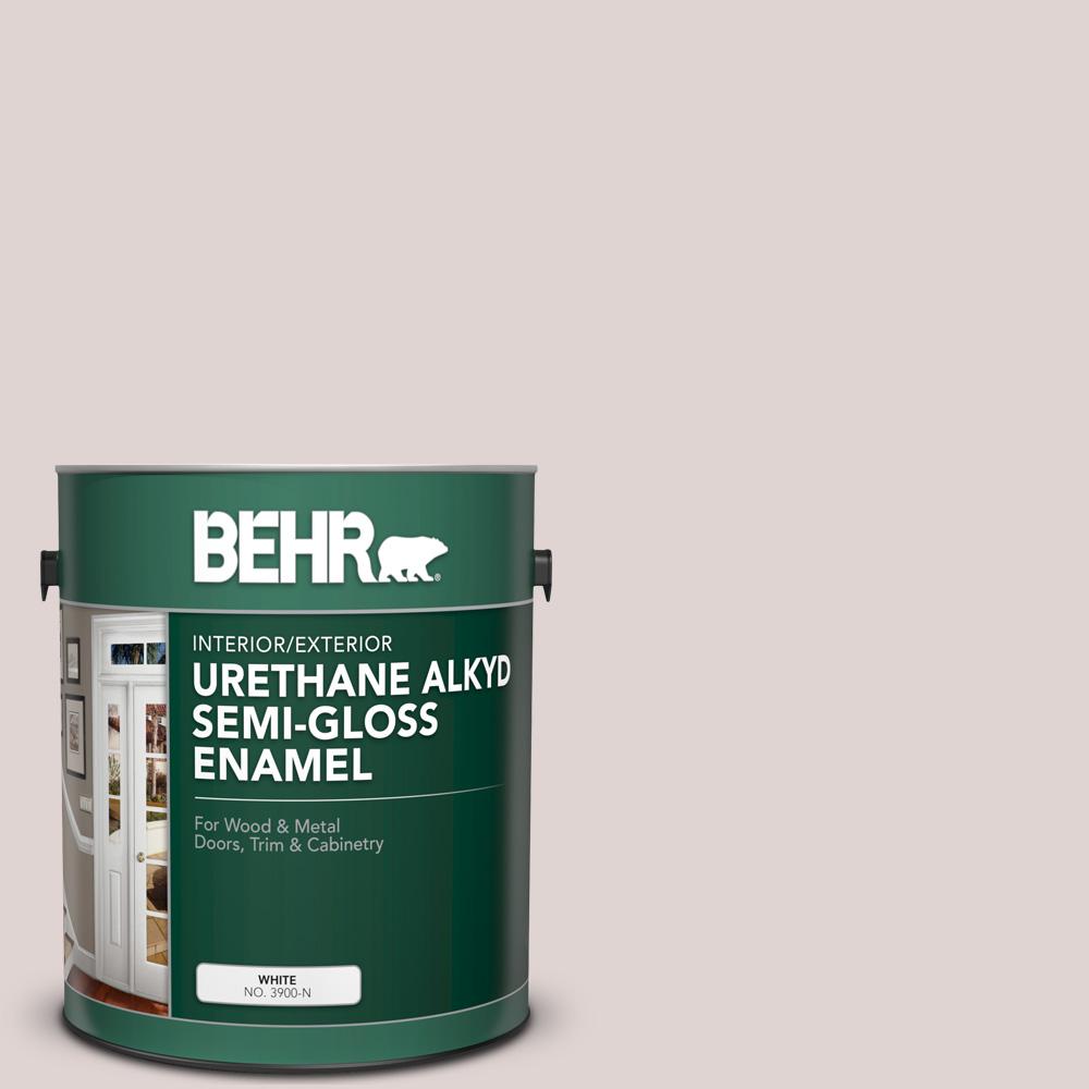 BEHR 1 Gal N170 2 Rose Pearl Urethane Alkyd Semi Gloss Enamel