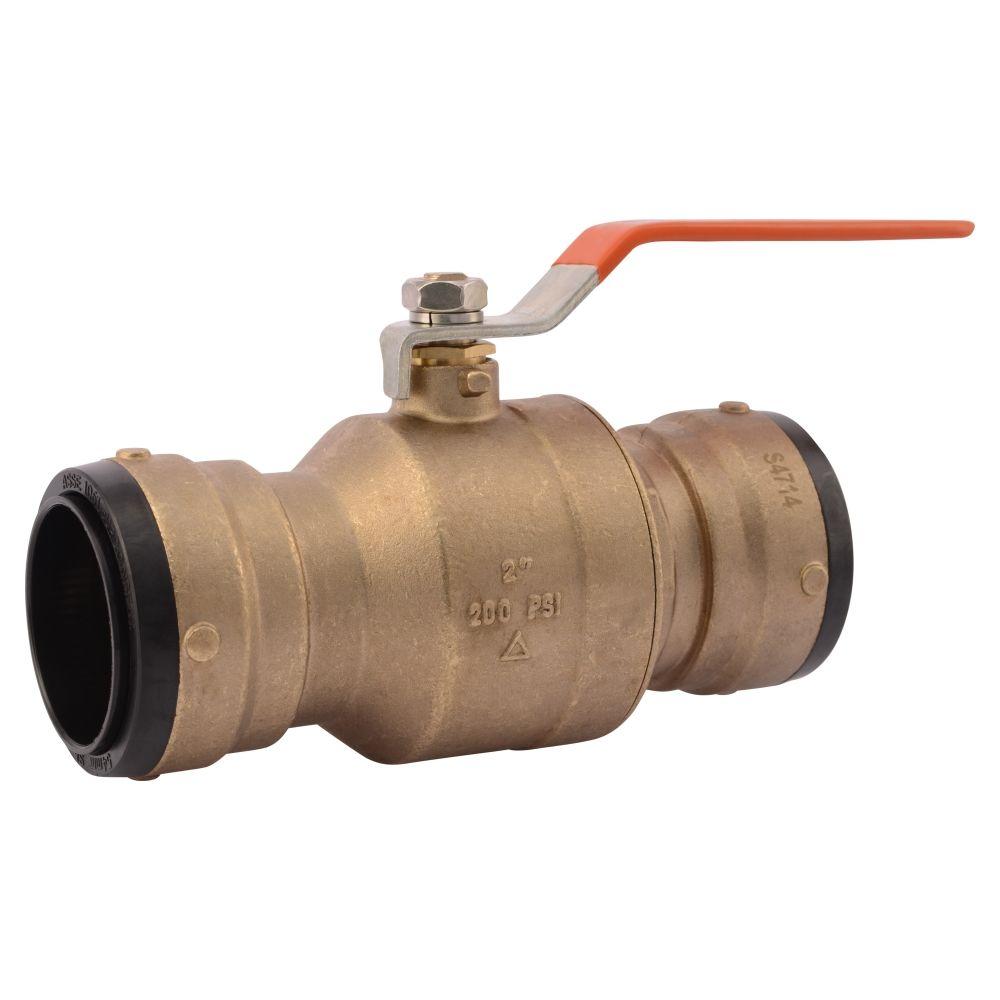 Sharkbite In Brass Push To Connect Ball Valve Sbbv The Home Depot