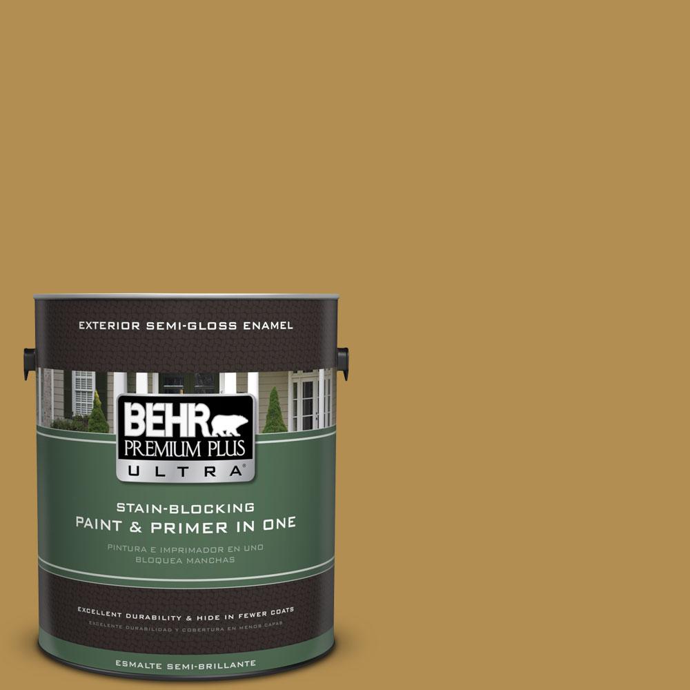 BEHR MARQUEE 1 Gal PPU4 17 Olympic Bronze Semi Gloss Enamel Exterior