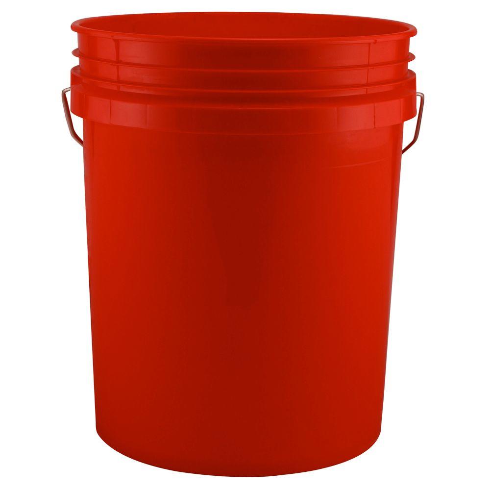 Leaktite 5 Gal Red Bucket 120 Pack 210665 The Home Depot