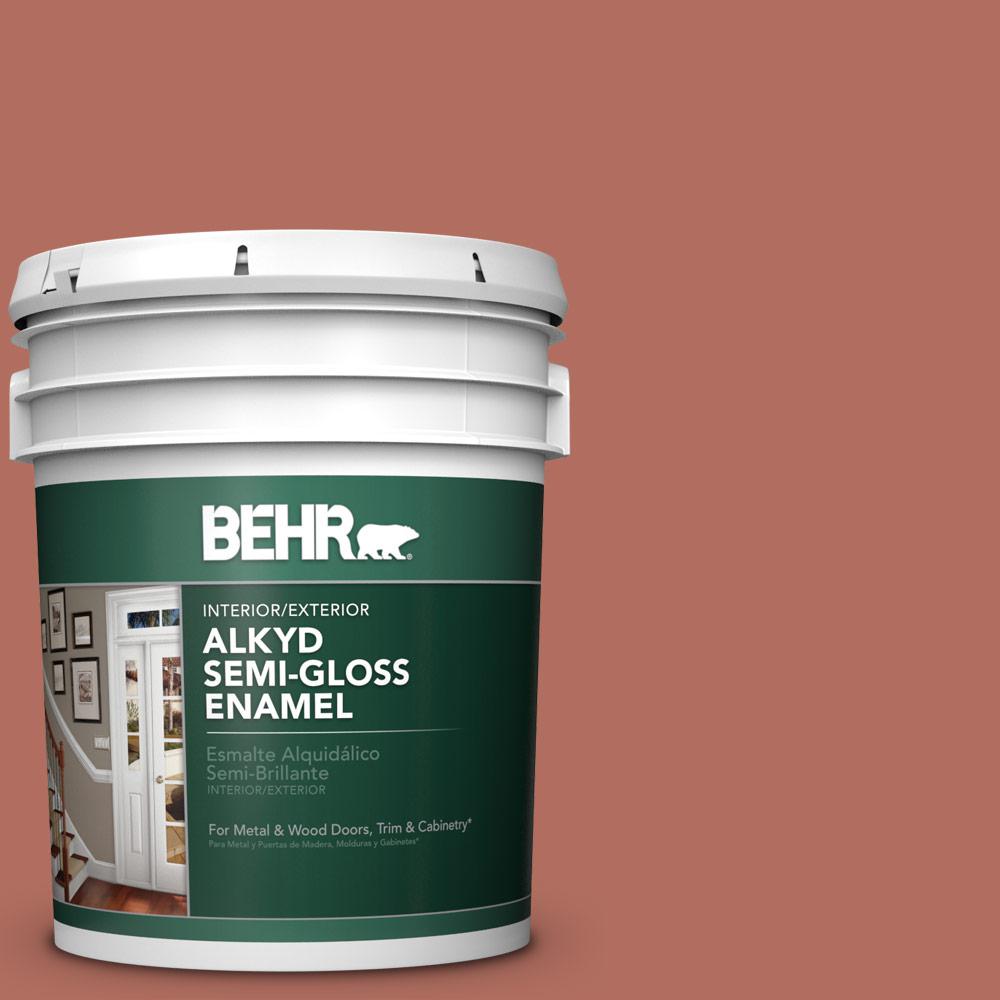 BEHR 5 Gal PPU2 12 Terra Cotta Urn Semi Gloss Enamel Alkyd Interior