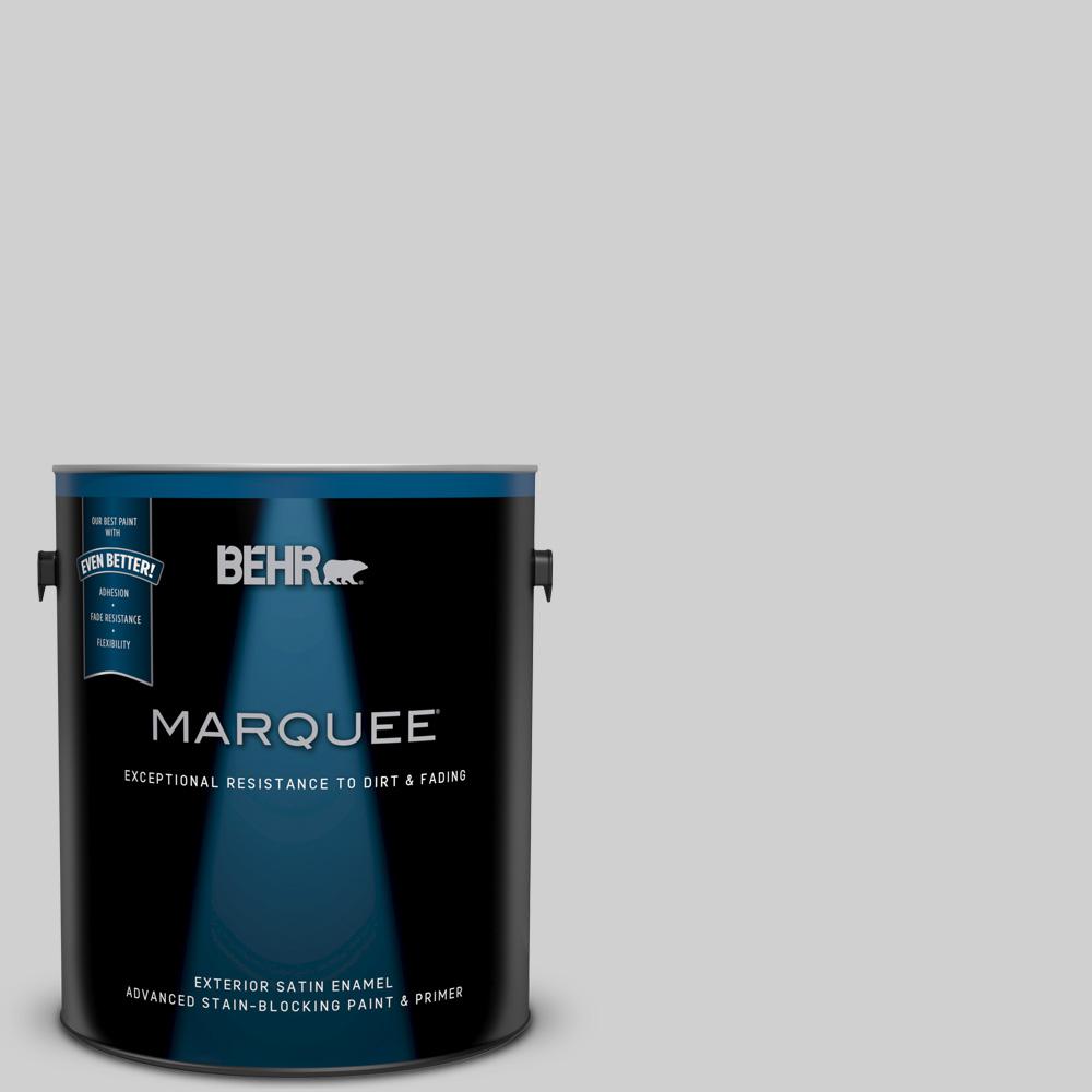 BEHR MARQUEE 1 Gal N520 1 White Metal Satin Enamel Exterior Paint