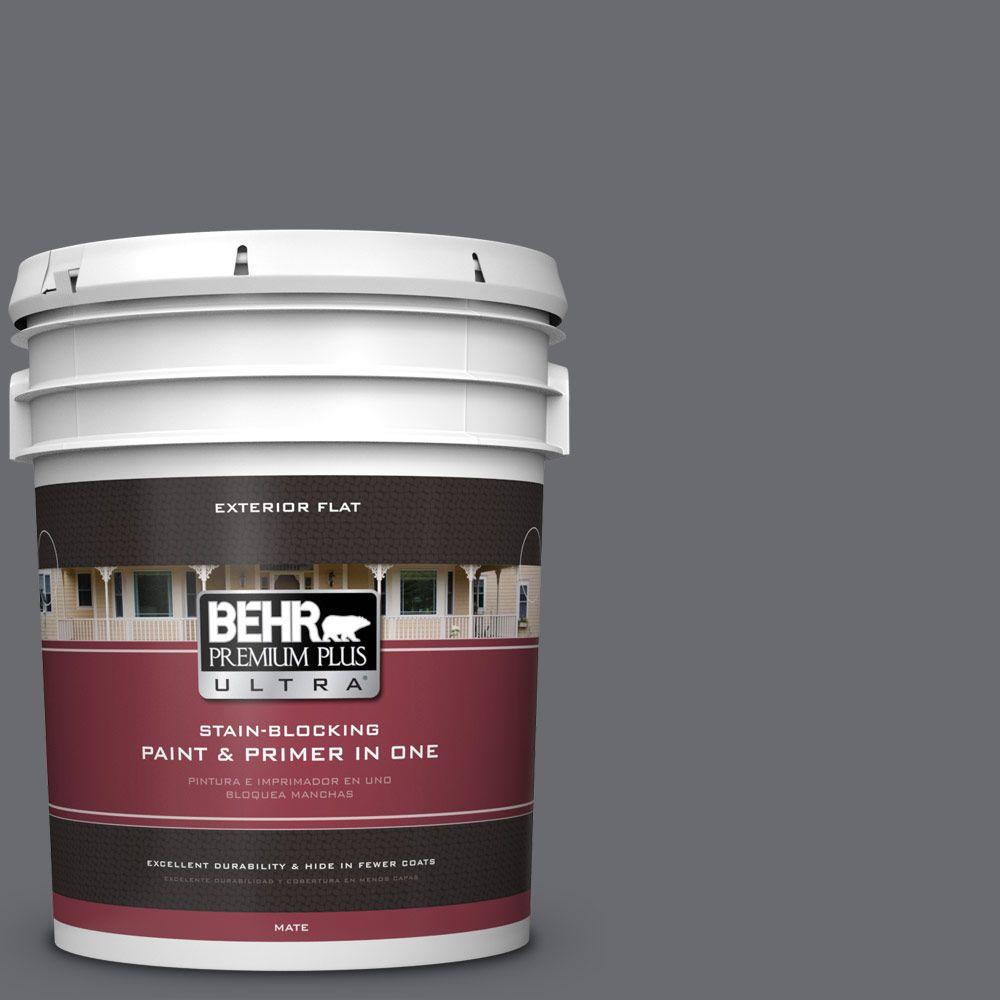 Behr Premium Plus Ultra Gal Ppf Platinum Gray Flat Exterior