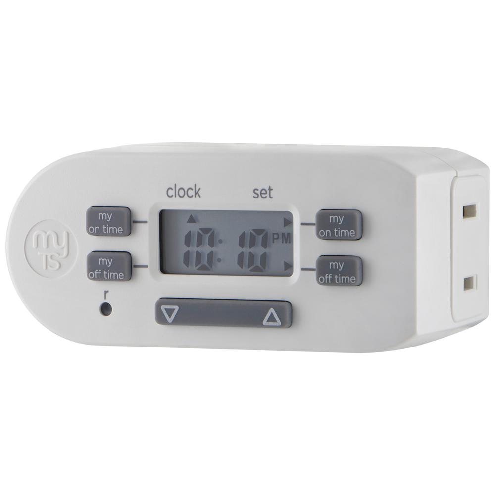 Ge 15 Amp 7 Day Indoor Plug In Sunsmart Digital Timer With 2