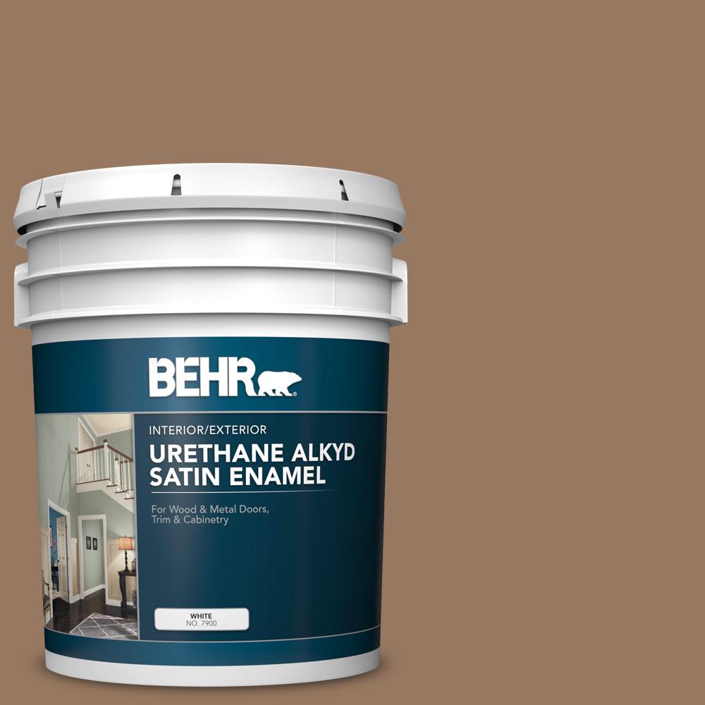 Behr Gal Ms Clay Brown Urethane Alkyd Satin Enamel Interior