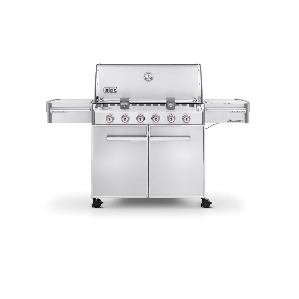 Weber Summit S 620 6 Burner Propane Gas Grill In Stainless Steel