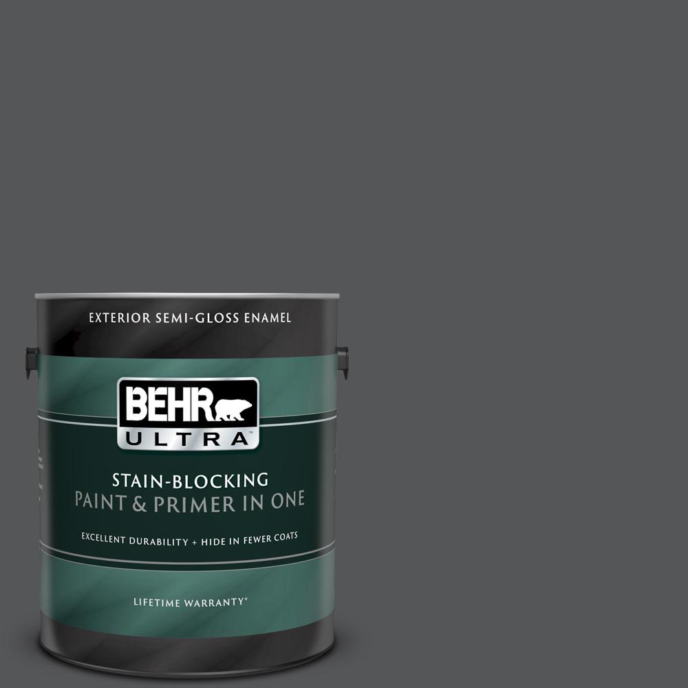 BEHR ULTRA 1 Gal PPU24 22 Shadow Mountain Semi Gloss Enamel Exterior