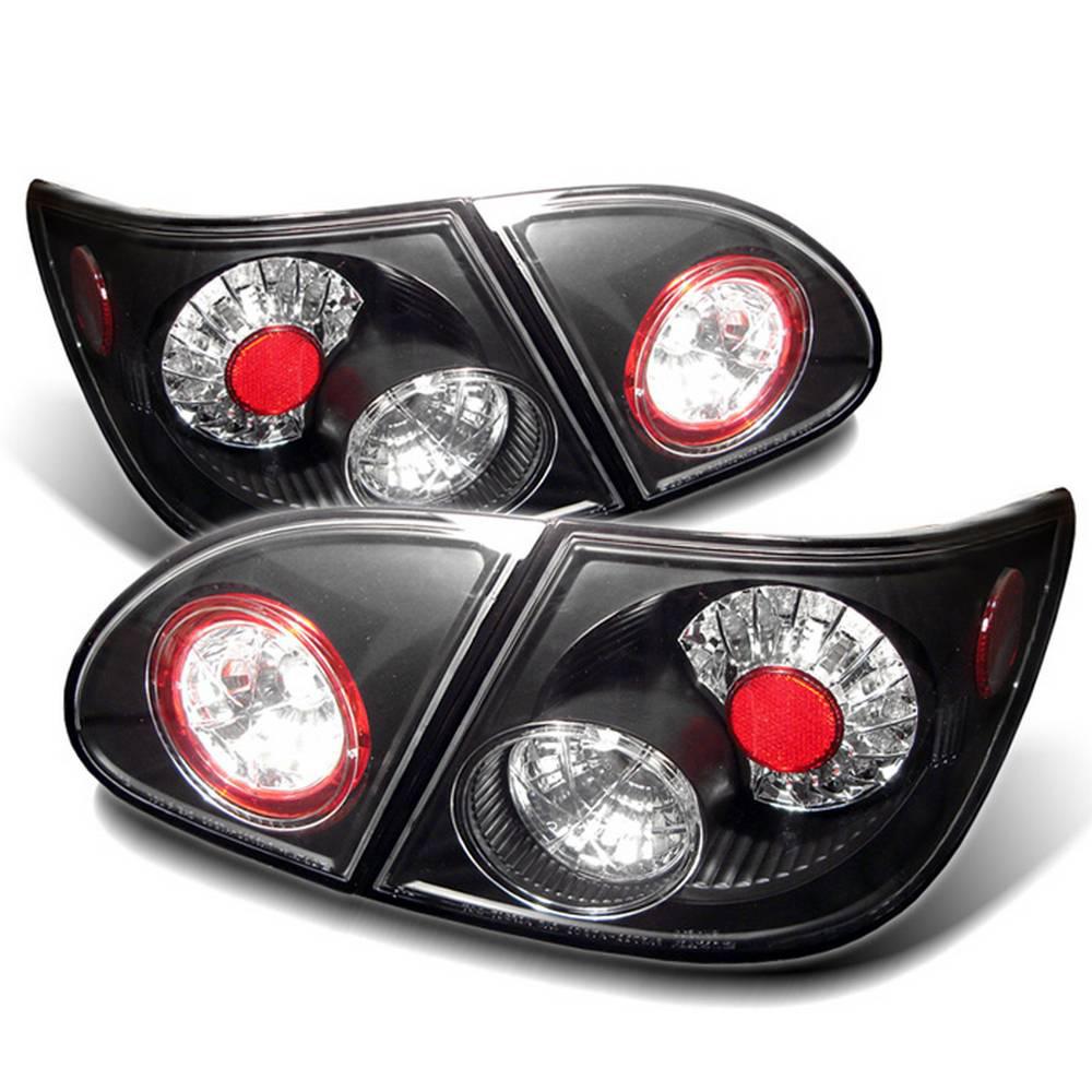 Spyder Auto Toyota Corolla 03 08 LED Tail Lights Black 5007360 The