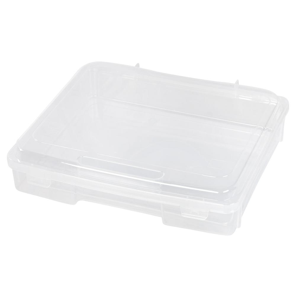 IRIS Weathertight Storage Box Clear 44 Quart Buckle Down