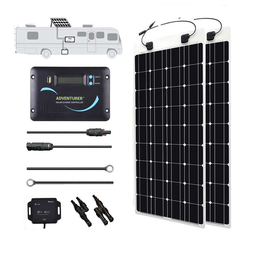 Renogy Watt Volt Monocrystalline Solar Rv Kit For Off Grid Solar