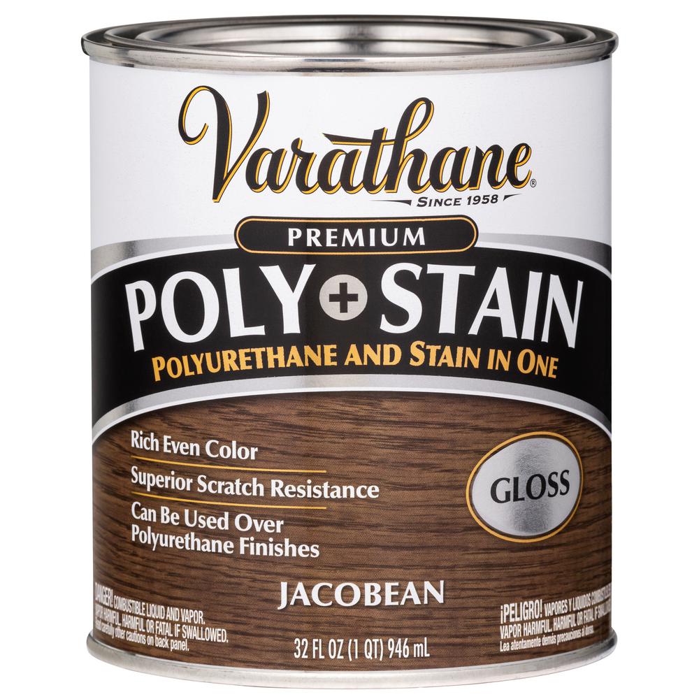 Varathane Qt Jacobean Gloss Semi Transparent Oil Based Interior Wood