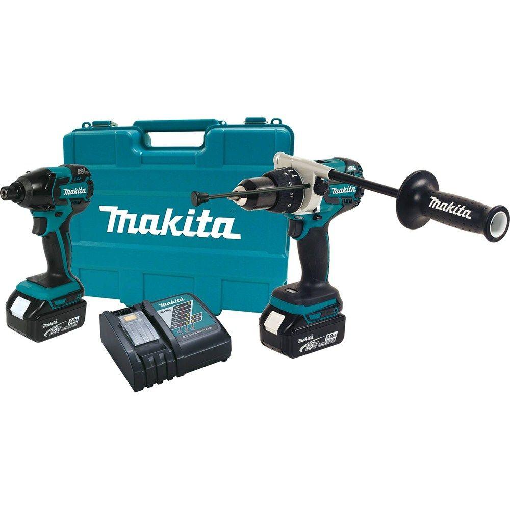 Makita Volt Lxt Lithium Ion Brushless Cordless Hammer Drill Impact