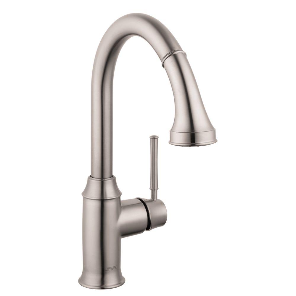Hansgrohe Talis C Single Handle Pull Down Sprayer Kitchen Faucet