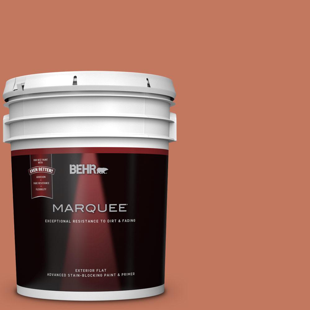 BEHR MARQUEE 5 Gal PMD 11 Warm Terra Cotta Flat Exterior Paint 445305