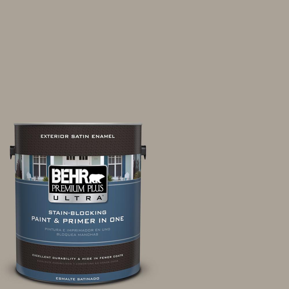 BEHR Premium Plus Ultra 1 Gal ECC 18 1 Quail Ridge Satin Enamel