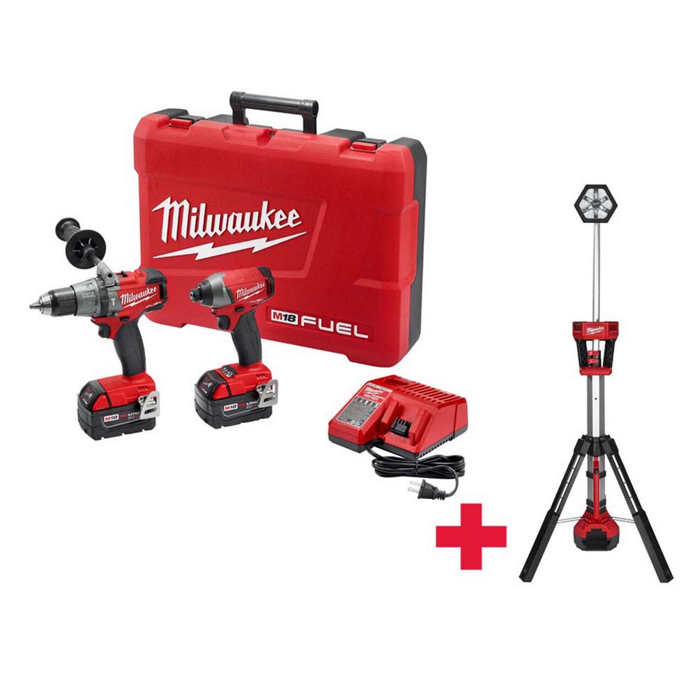 Milwaukee M18 FUEL 18 Volt Lithium Ion Cordless Brushless Hammer Drill