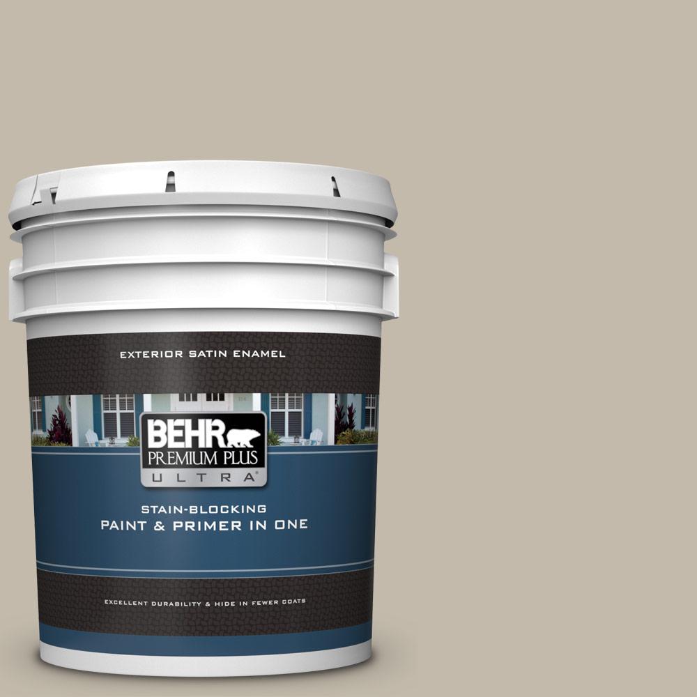 BEHR Premium Plus Ultra 5 Gal 730C 3 Castle Path Satin Enamel