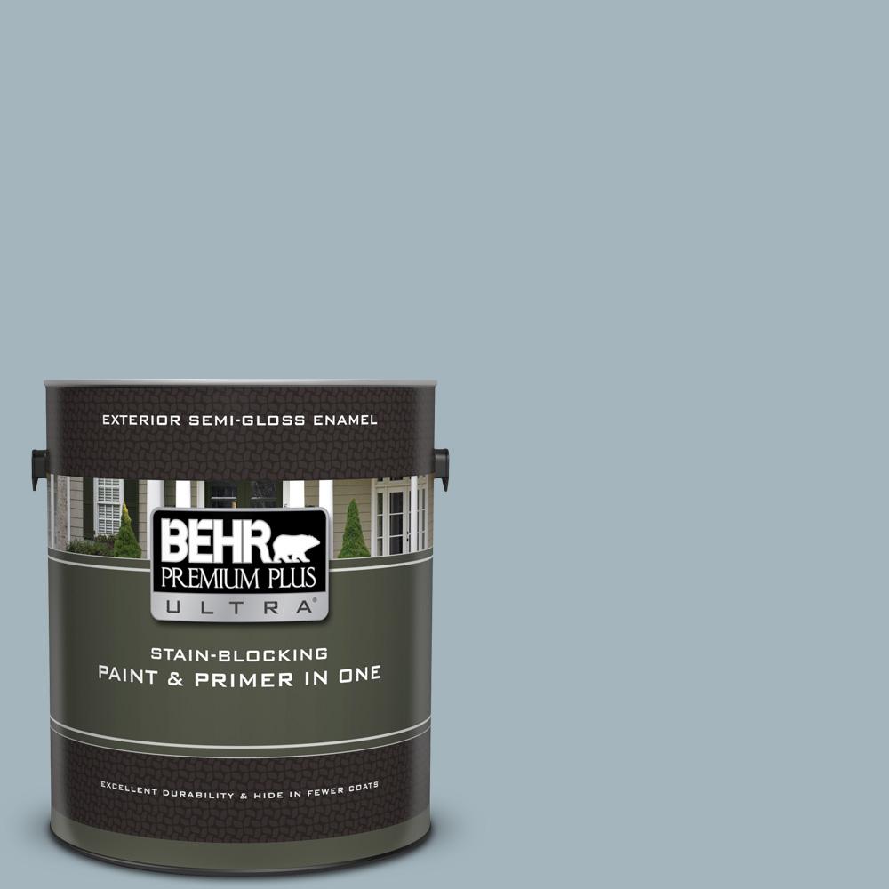 Behr Premium Plus Ultra Gal N Shadow Blue Semi Gloss Enamel