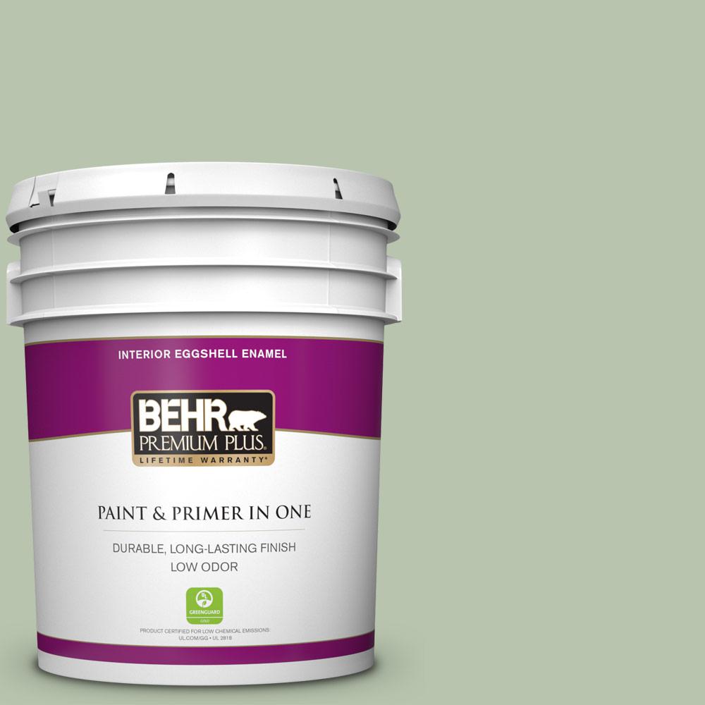 Behr Premium Plus Gal Ppu Whitewater Bay Eggshell Enamel Low