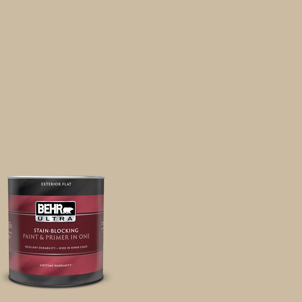 BEHR ULTRA 1 Qt 710C 3 Gobi Desert Flat Exterior Paint And Primer In