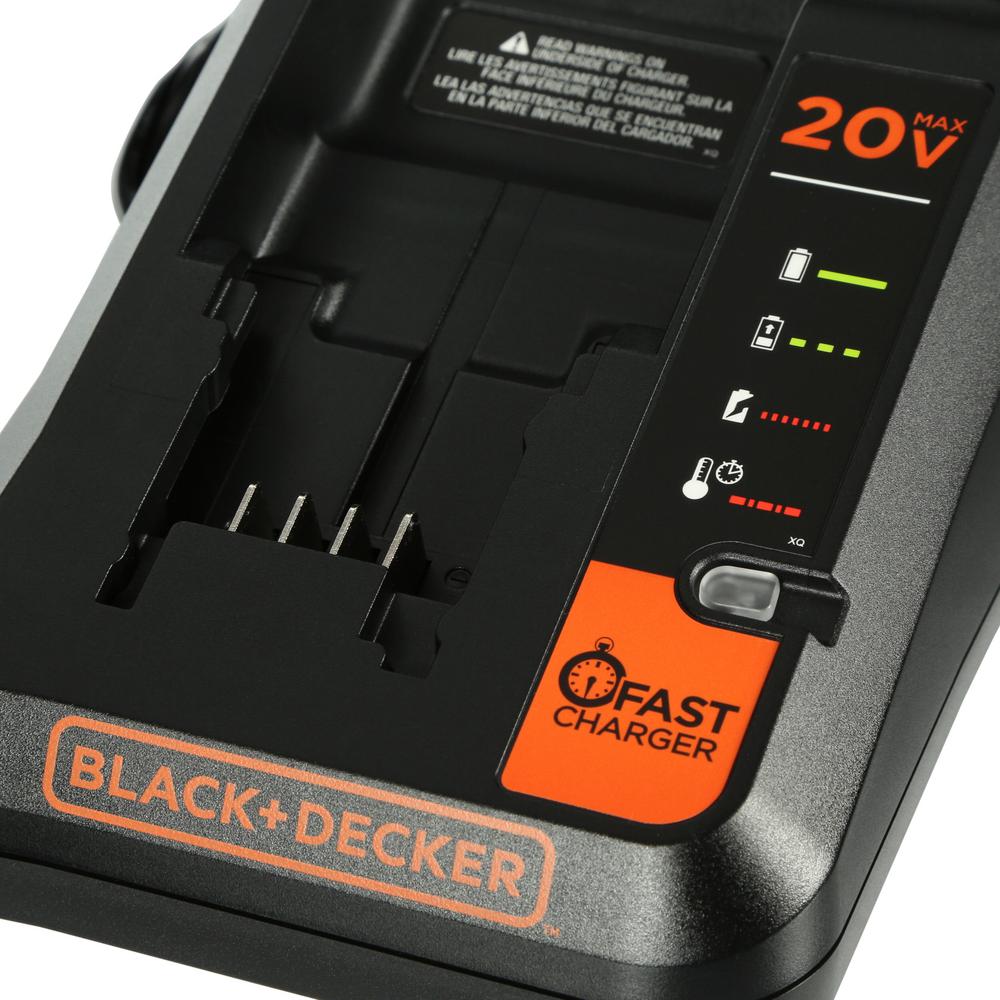 BLACK DECKER Lithium Ion Battery Pack Battery Charger 20 Volt Fast