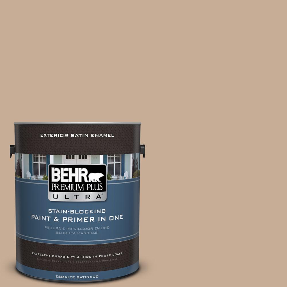 BEHR Premium Plus Ultra 1 Gal 280E 3 Toasted Wheat Satin Enamel