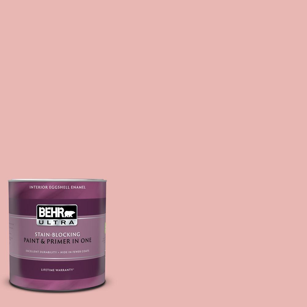 Behr Ultra Qt Mq Noble Blush Eggshell Enamel Interior Paint And