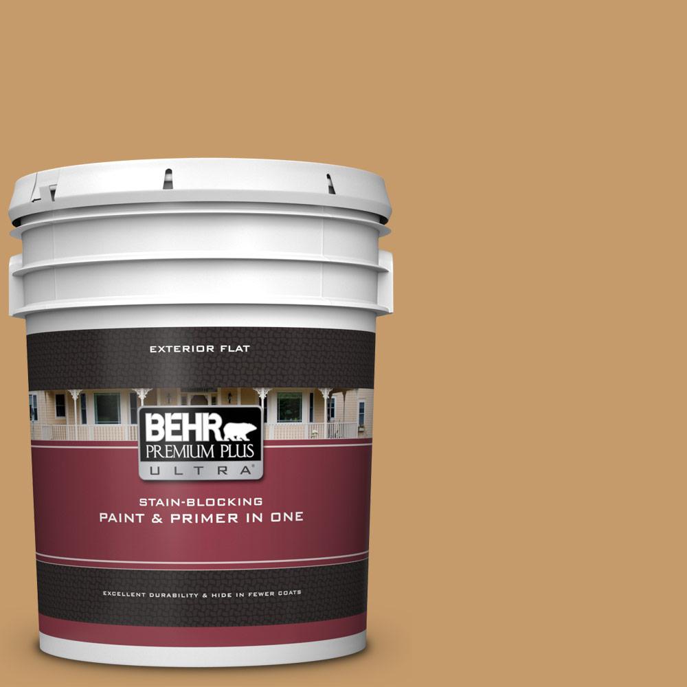 Behr Premium Plus Ultra Gal S Amber Autumn Flat Exterior Paint