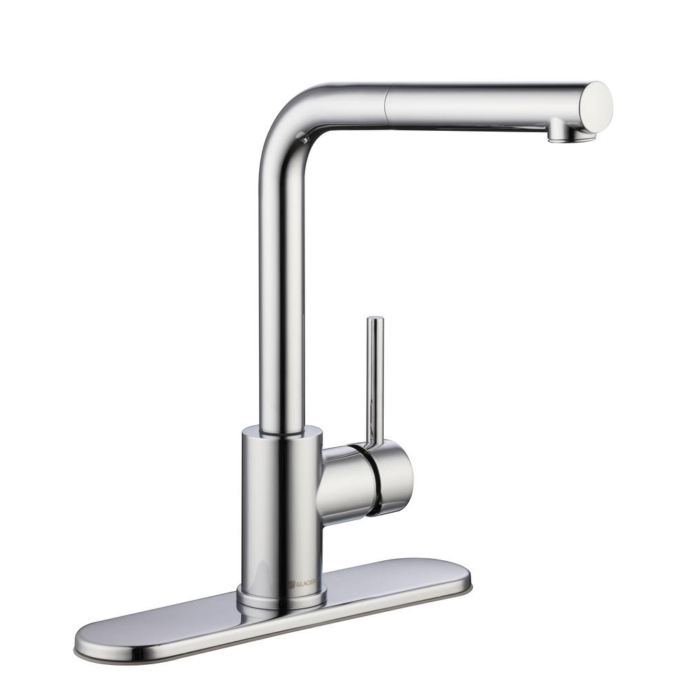 Glacier Bay Upson Single Handle Touchless Pull Down Kitchen Faucet
