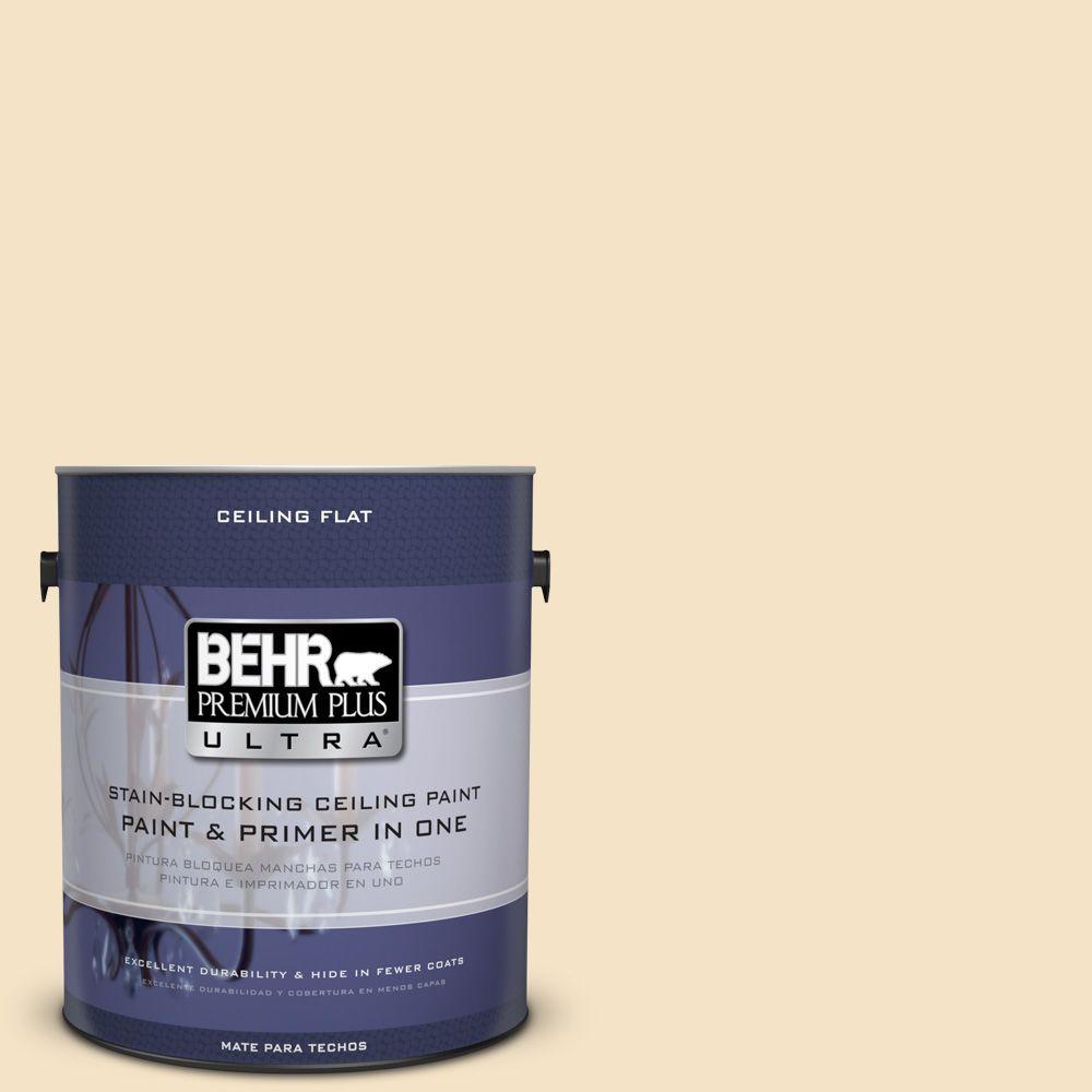 BEHR Premium Plus Ultra 1 Gal No UL180 16 Ceiling Tinted To Cream Puff