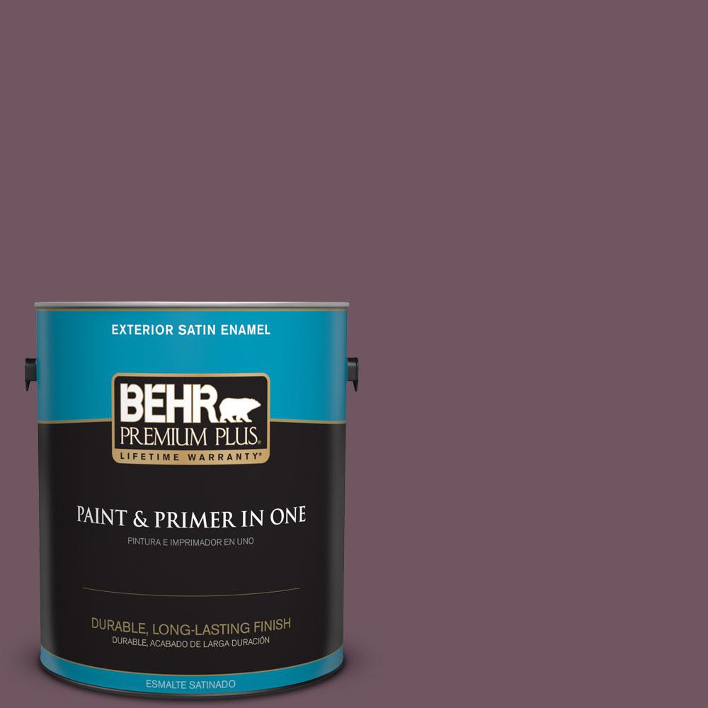 Behr Premium Plus Ultra Gal S Exotic Eggplant Satin Enamel