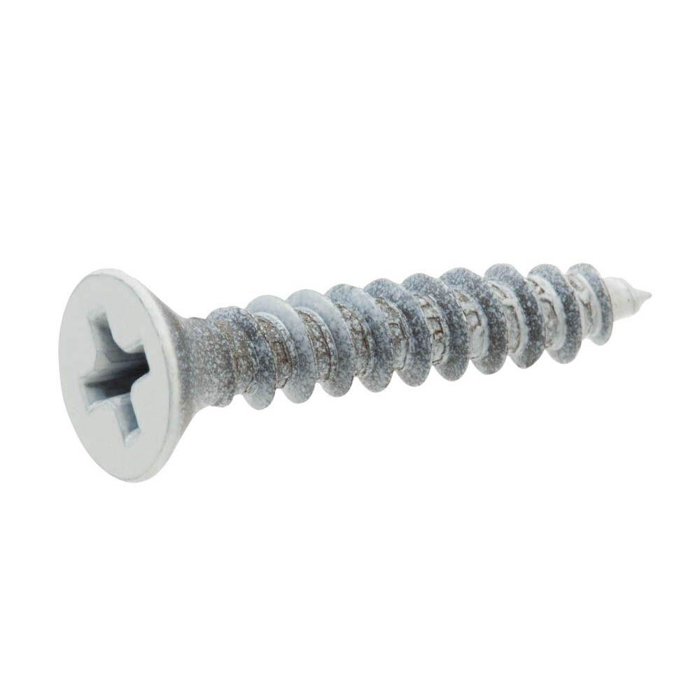 Everbilt 9 X 1 In White Phillips Flat Head Door Hinge Screws 18 Pack