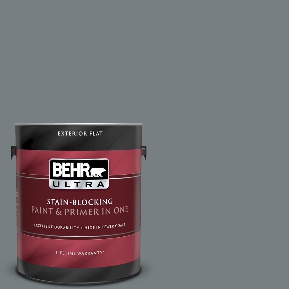 BEHR ULTRA 1 Gal N450 5 Intergalactic Flat Exterior Paint And Primer